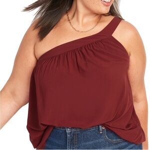 OLD Navy Soft-Woven One-Shoulder Top (N08.7)